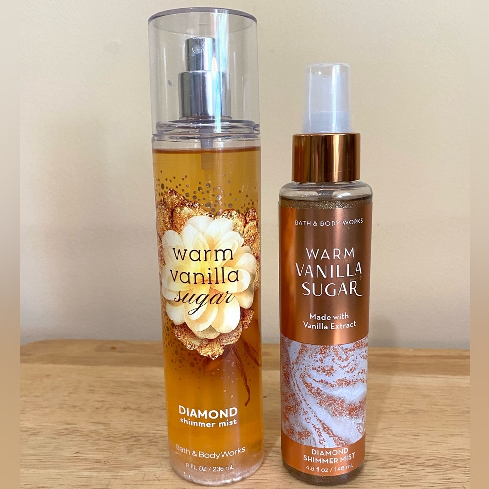 Bath & Body Works Illuminating Diamond Shimmer Mist Fragrance Warm Vanilla Sugar